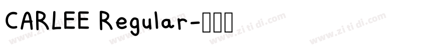 CARLEE Regular字体转换
